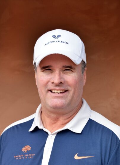 Headshot of Steve Crawford wearing Nike apparel and Rancho Valencia ball cap