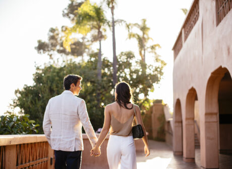 couple holding hands