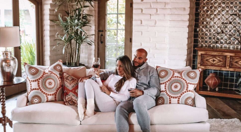 Couple on couch together