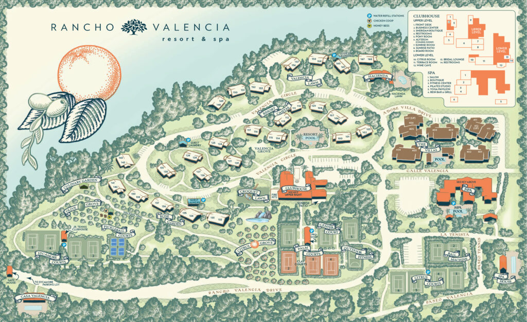 Rancho Valencia map