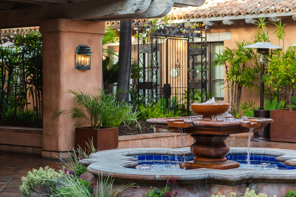Courtyard fountain