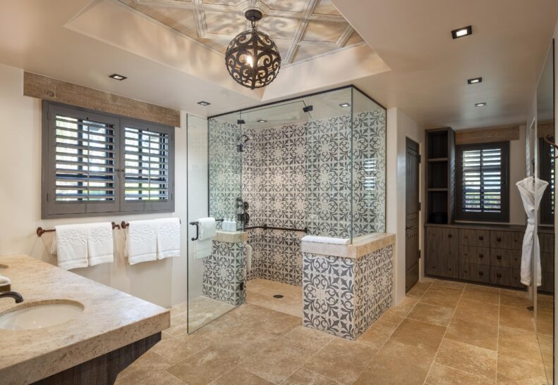 Eucalyptus ADA Bathroom Glass Shower