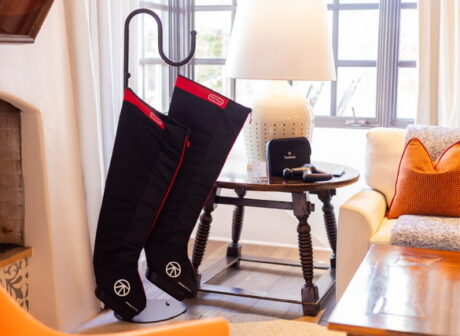 Therabody compression boots and Theragun