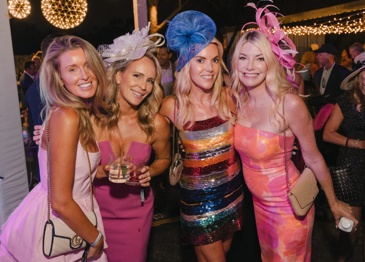 Ladies smiling at the After Pony Party